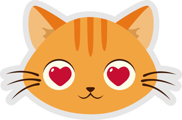 Face Cat Sticker