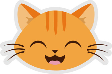 Face Cat Sticker