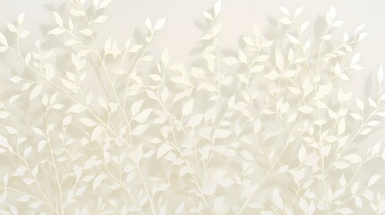 Delicate white foliage design creating a serene atmosphere.