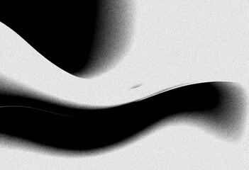 Abstract black and white gray grainy texture gradient background