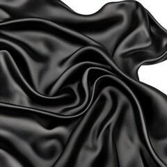 Fototapeta premium Elegant black satin fabric