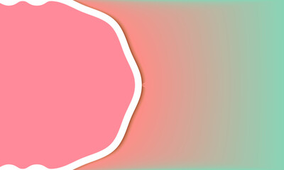 Vector horizontal banner template, paper color. Modern abstract cover, minimal cover design. Colorful geometric background. abstract design with pink gradient background. modern abstract wide banner
