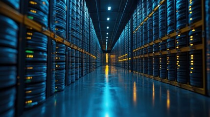 Fototapeta premium Server Room Interior