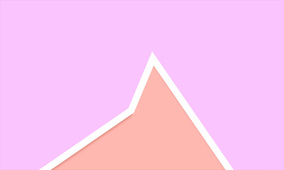 pink background with geometric shape, paper color. Clean and Elegant pink wavy lines banner template. horizontal pink frame on pastel background. Modern geometric, Minimalist Design presentation
