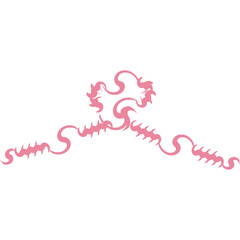 Aesthetic Barbed Wire Pattern Line Art Decorative Ornament