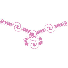 Aesthetic Twisted Pattern Line Art Decorative Ornament