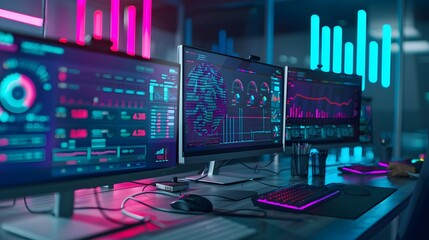 A detailed view of hardware and software resources in use, with visual metrics showing CPU, memory, and disk I/O utilization, highlighting areas of efficiency and potential bottlenecks