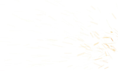 3d render of fire embers or particles for video overlay effect, transparent background in png format.