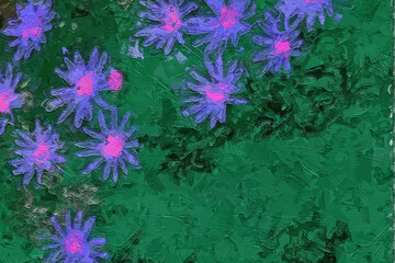 Oil paintings and various flowers, marine creatures, cats, dogs, lotus leaves, lotus flowers,...