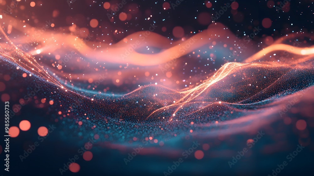 Poster abstract_interconnected_ai_nodes_light