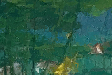 Oil paintings and various flowers, marine creatures, cats, dogs, chrysanthemums, lotus leaves, and...