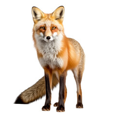 Fototapeta premium red fox isolated on white