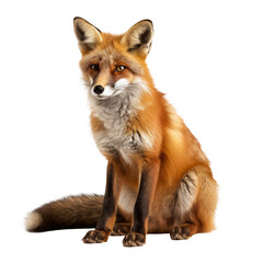 Fototapeta premium red fox isolated on white