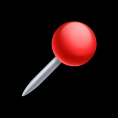 Red Pushpin Emoji Icon
