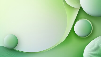 Abstract green pattern background with overlapping circles and soft gradients, ideal for modern and artistic visuals.