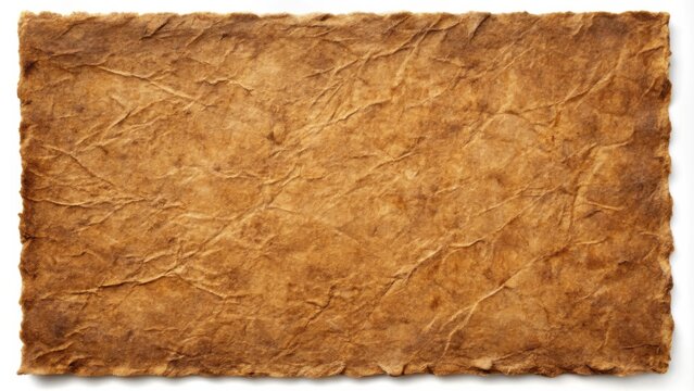 Brown handcrafted amate bark paper with natural texture perfect for rustic backgrounds and eco-friendly designs