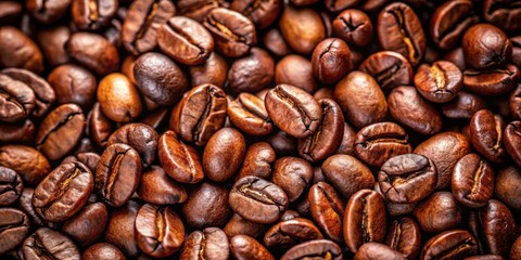 Obraz premium Medium dark roasted peaberry coffee beans with rich aroma and bold flavor