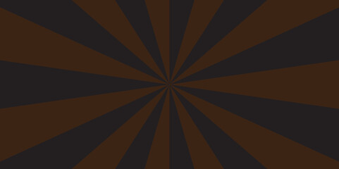 Abstract sunburst beam light vintage shine and graphic summer explosion pattern. colorful dark brown light bright sunrise isolated glow striped texture background.
