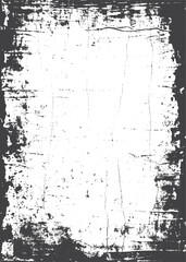 Overlay textures stamp with grunge effect. Old damage Dirty grainy and scratches. Distressed black grain texture. Distress overlay vector textures.	