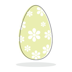 easter egg icon set, easter egg vector icon .