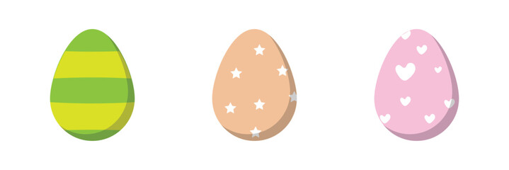 easter egg vector icon illustration.