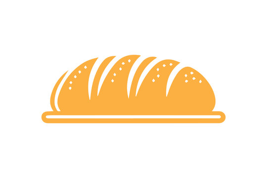 recommend clip art: bread clipart vector silhouette isolated in white background