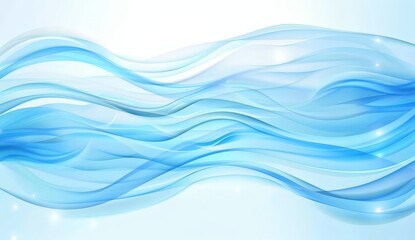 Fototapeta premium Abstract Blue Waves Background