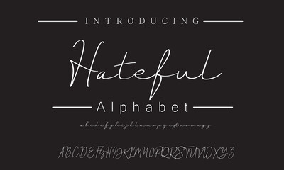 Minimalist Handwritten Signature Font for Social Media Branding, Fashion Designers, and Wedding Invitations