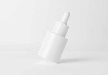 3d render cosmetic beauty serum dropper 