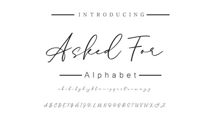 Elegant Handwritten Signature Font for Fashion Branding, Business Cards, and Wedding Invitations