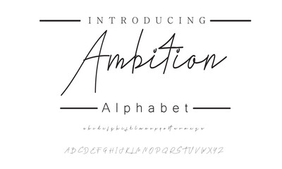 Modern Handwritten Signature Font for High-End Business Cards, Invitations, and Branding Projects
