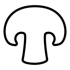 Mushroom icon. Vector line icon