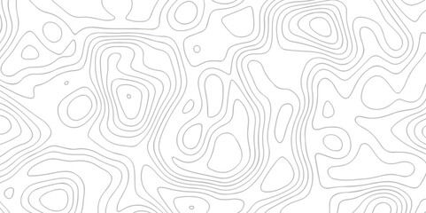 Topography white and black stripe line map the stylize wave pattern. white topography abstract vector  map landscape terrain texture.