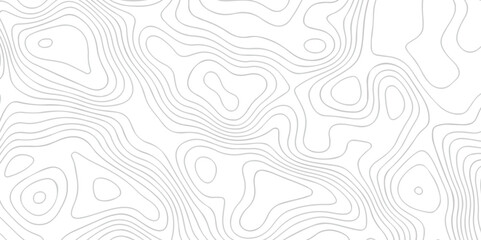 Topography white and black stripe line map the stylize wave pattern. white topography abstract vector  map landscape terrain texture.