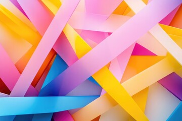 Multicolored Paper Strips