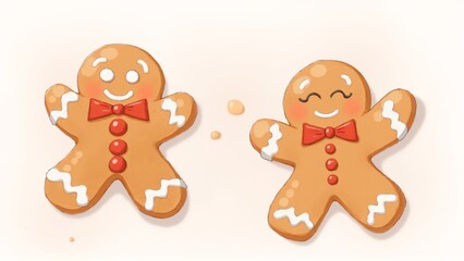 Fototapeta premium gingerbread man cookies