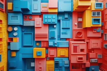 Vivid and Colorful Abstract Background Creating a Dynamic and Energetic Visual Experience