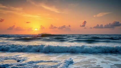 Obraz premium Sunset on the Golden Coast