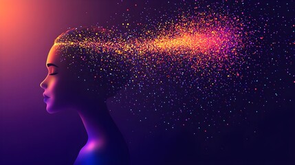 Creative expression through vibrant colors.