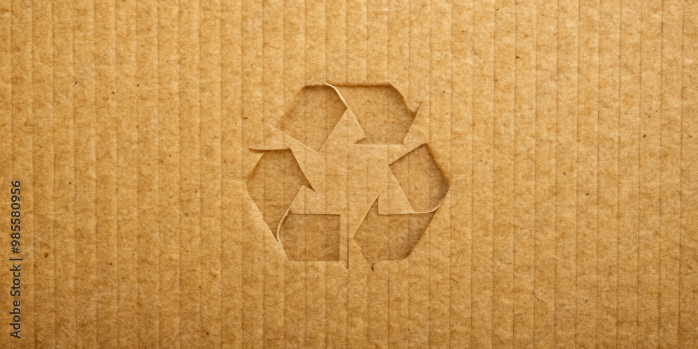 Poster vintage brown cardboard sheet texture with recycled paper box pattern for backgrounds and design pro