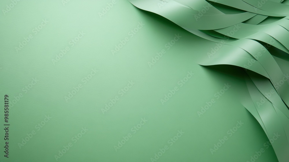 Poster elegant green paper background with a subtle weave pattern and refined texture, perfect for a classi