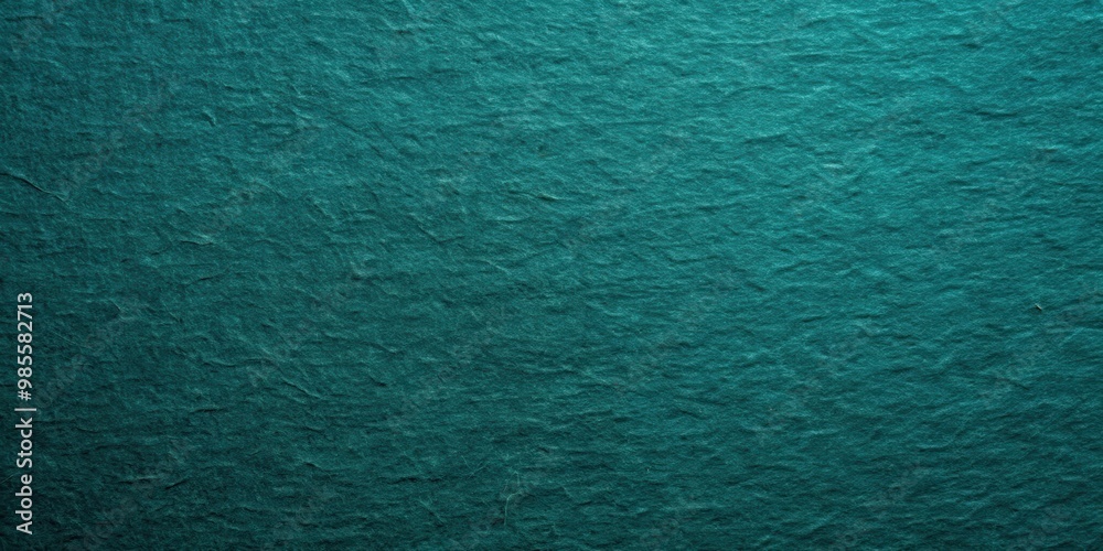 Poster close-up of textured old dark green paper with dense deep bluish cardboard structure