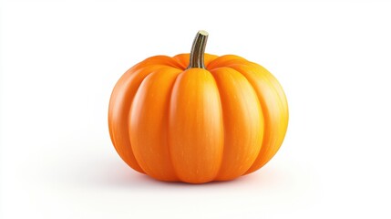 halloween pumpkin placed white background