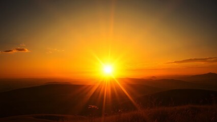 Sunrise on the mountain top