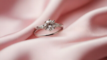 Obraz premium Diamond engagement ring