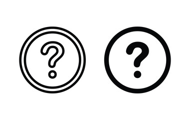 Question icon, question sign vector