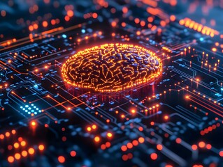 Digital brain on circuit board design