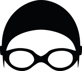 Swimming Cap Goggles  Cricut and Silhouette SVG file