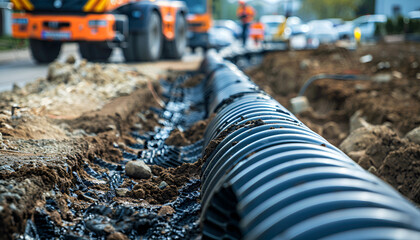 Laying subsurface drainage systems for efficient management of rainwater and stormwater resources