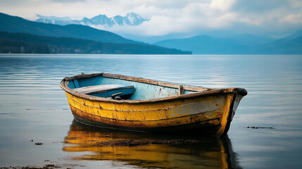 Obraz premium boat on the lake